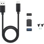 TooQ Caja Externa SSD M.2 NVMe PCIe 2230/42/60/80 para Disco USB 3.1 Gen 2 Tipo-C TQE-2280B - Compatible Windows/Mac/Linux, 1 TB, Aluminio Negro